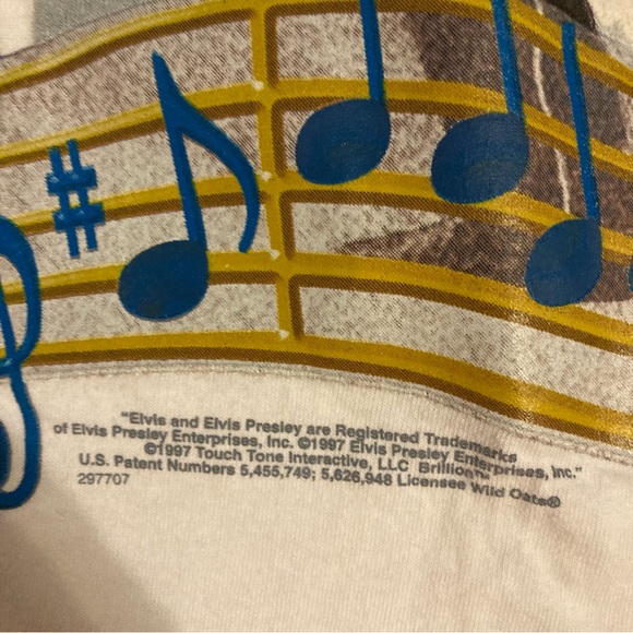 Vintage 1997 Elvis Presley Touch Tone Interactive Wild Oats XL T-shirt. - Picture 3 of 5